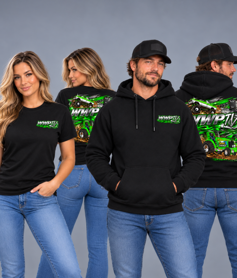 WWPTV Electric Green T-Shirt & Hoodie Combo
